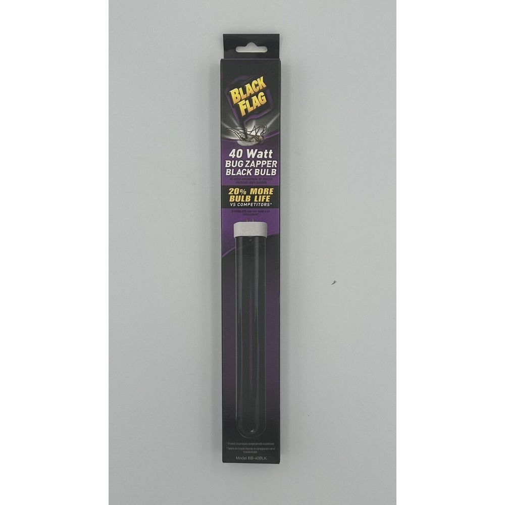 Black Flag BB-40BLK 40W Replacement Bulb for Bug Zapper -‎ Black New in Box